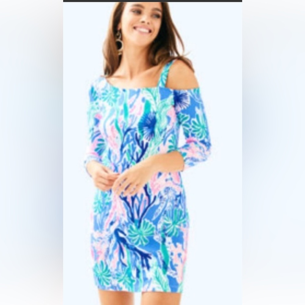 Lilly Pulitzer Vibrant Leaf Print dress